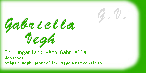 gabriella vegh business card