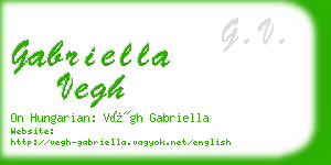 gabriella vegh business card